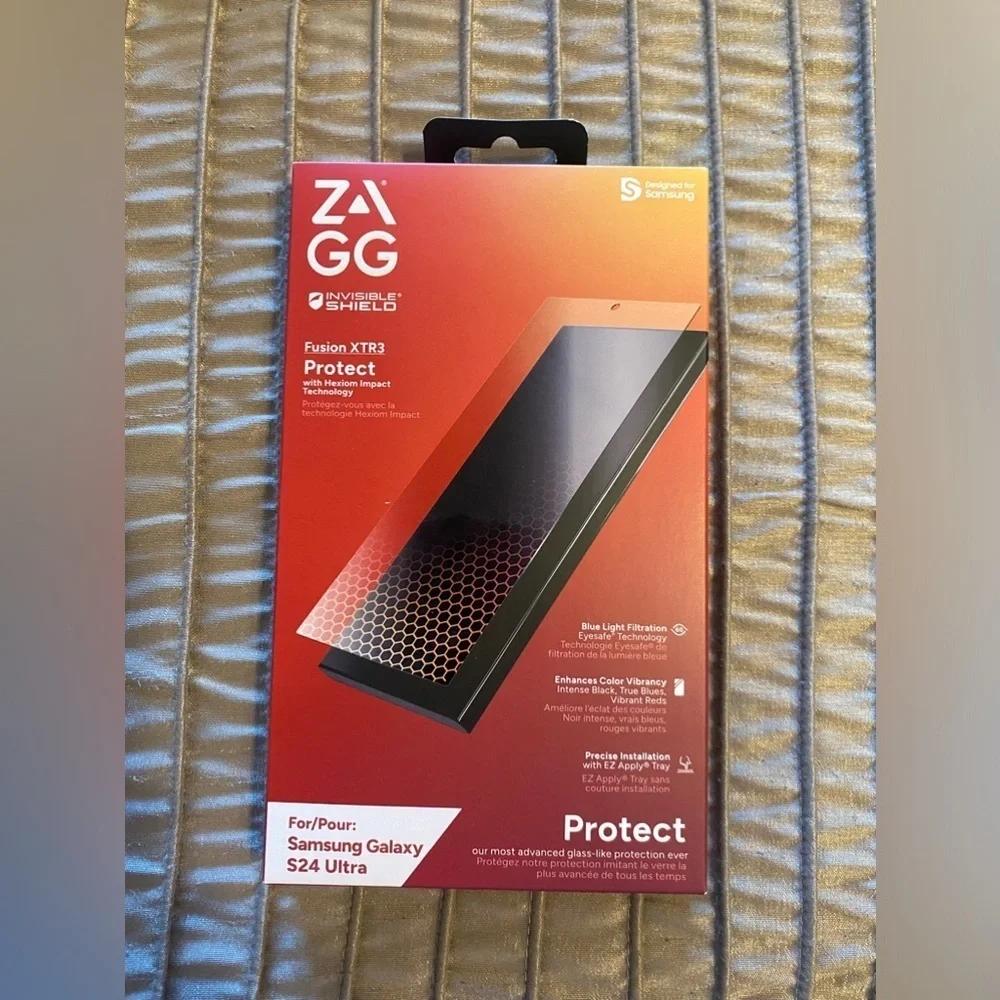 NEW - ZAGG InvisibleShield Fusion XTR3 Samsung Galaxy S24 Ultra Screen Protector